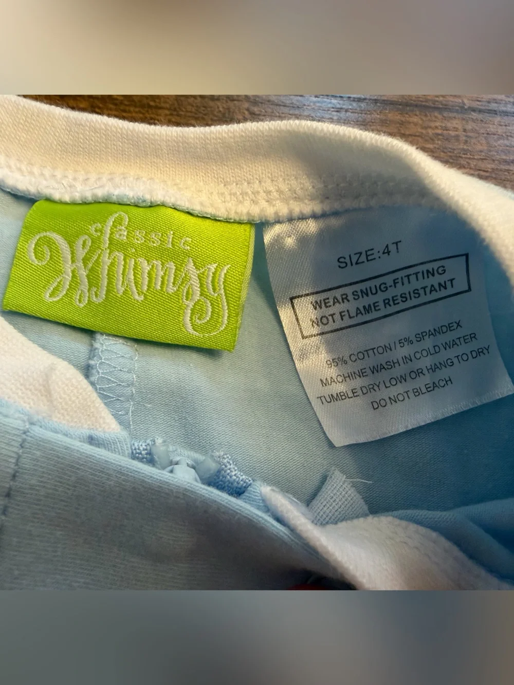 Classic Whimsy Light Blue Zip-Front Pajamas